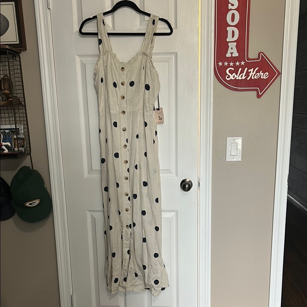 Polka Dot Cream Dress